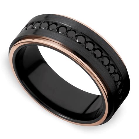 black diamond men's wedding bands.